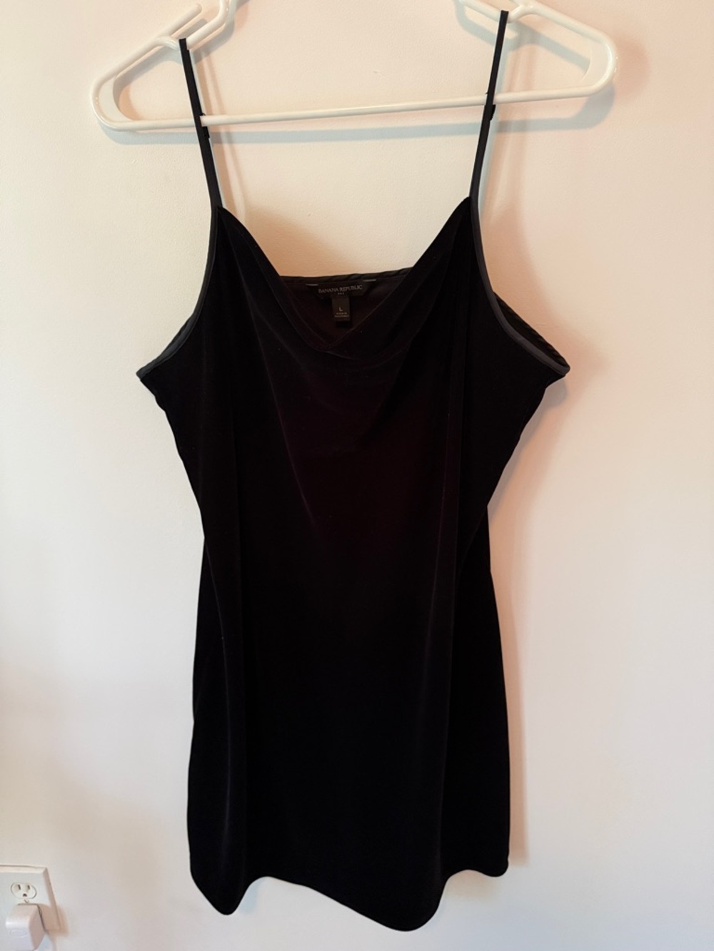 Banana Republic Black Slip Dress with Spaghetti Straps